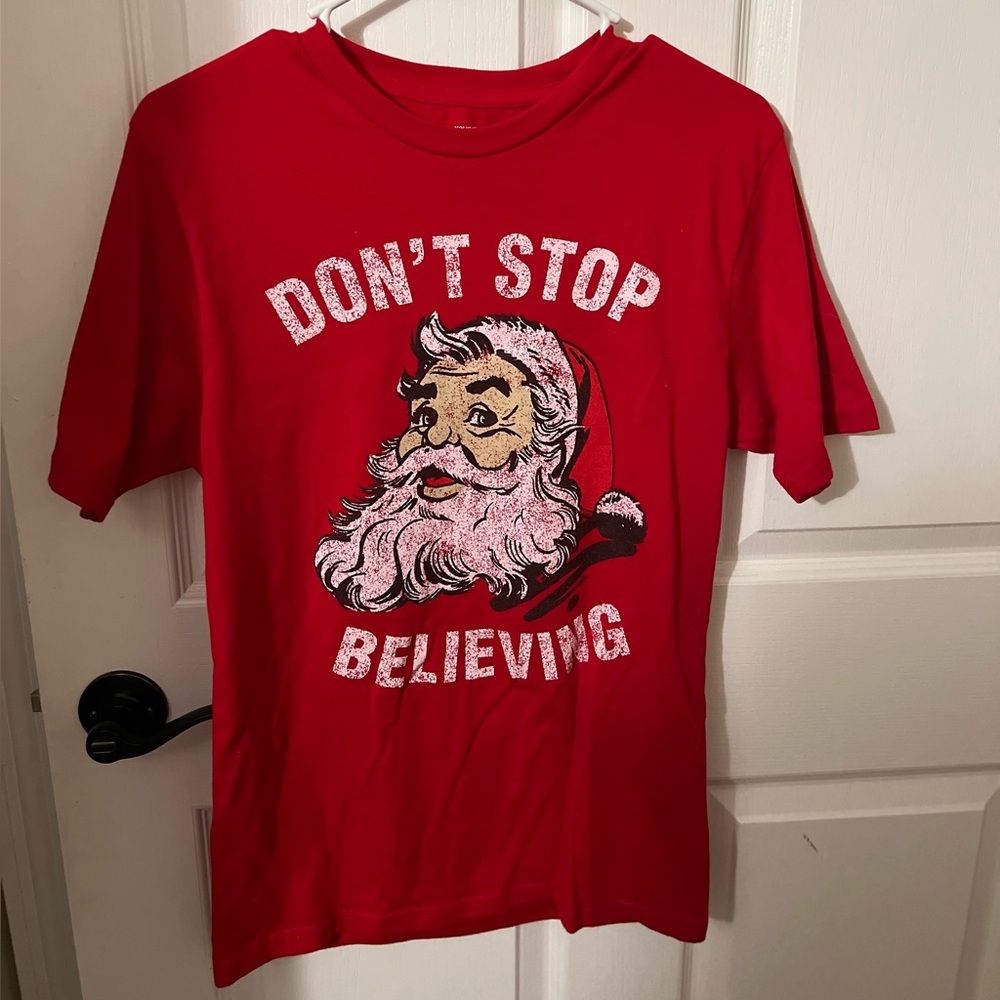 Unisex Red Santa Graphic Tee
